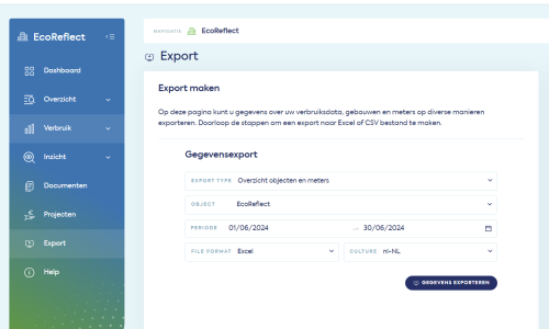 Exporteren EcoReflect